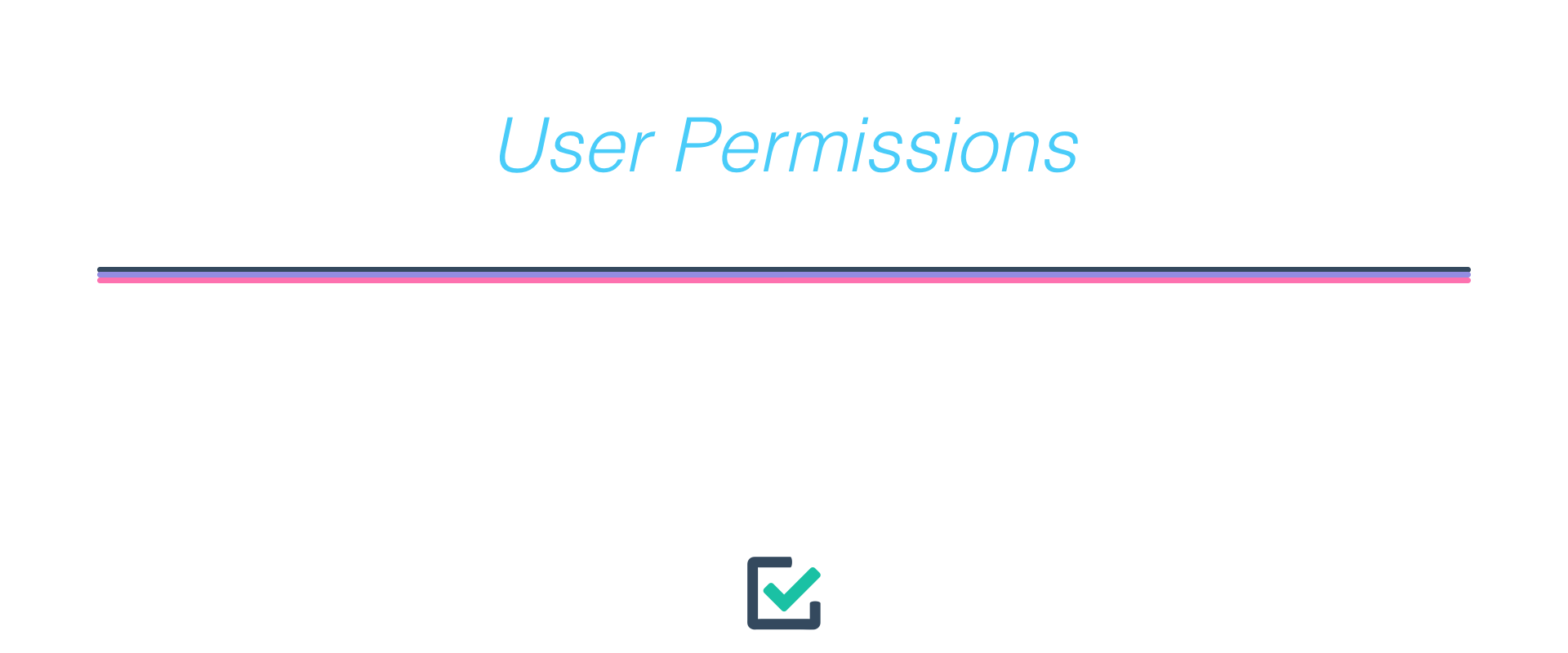 User permissions