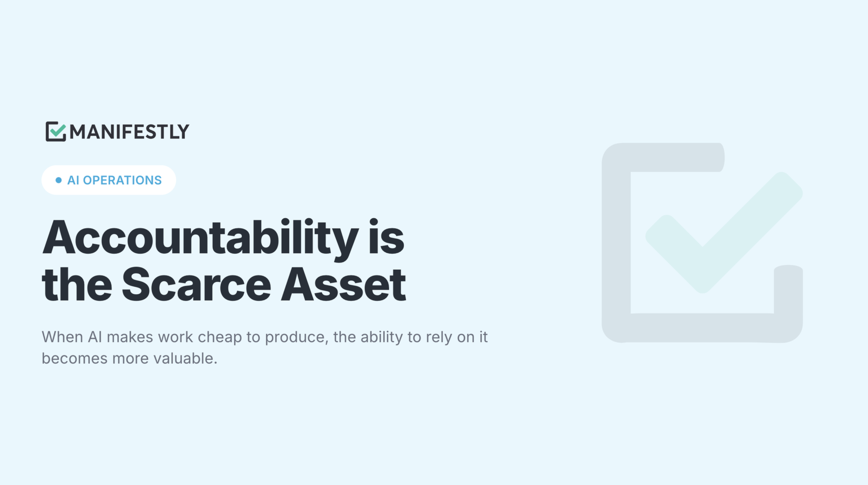 Photo of Accountability is the Scarce Asset