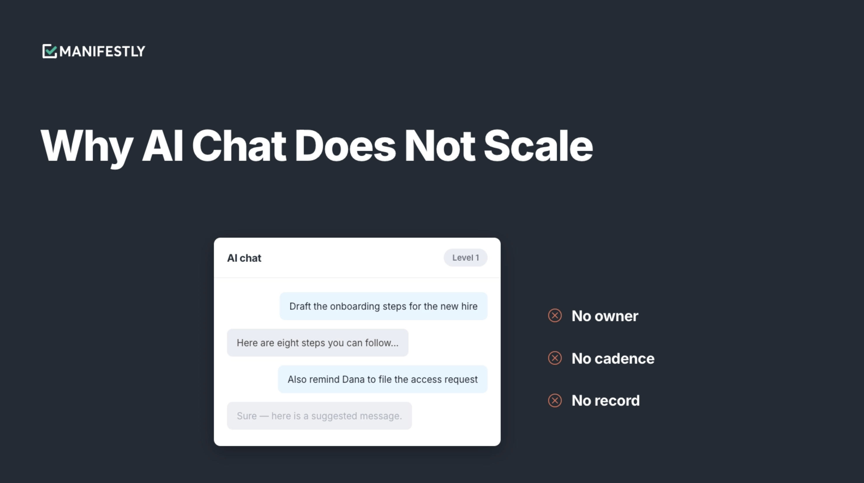 Photo of Why AI Chat Does Not Scale