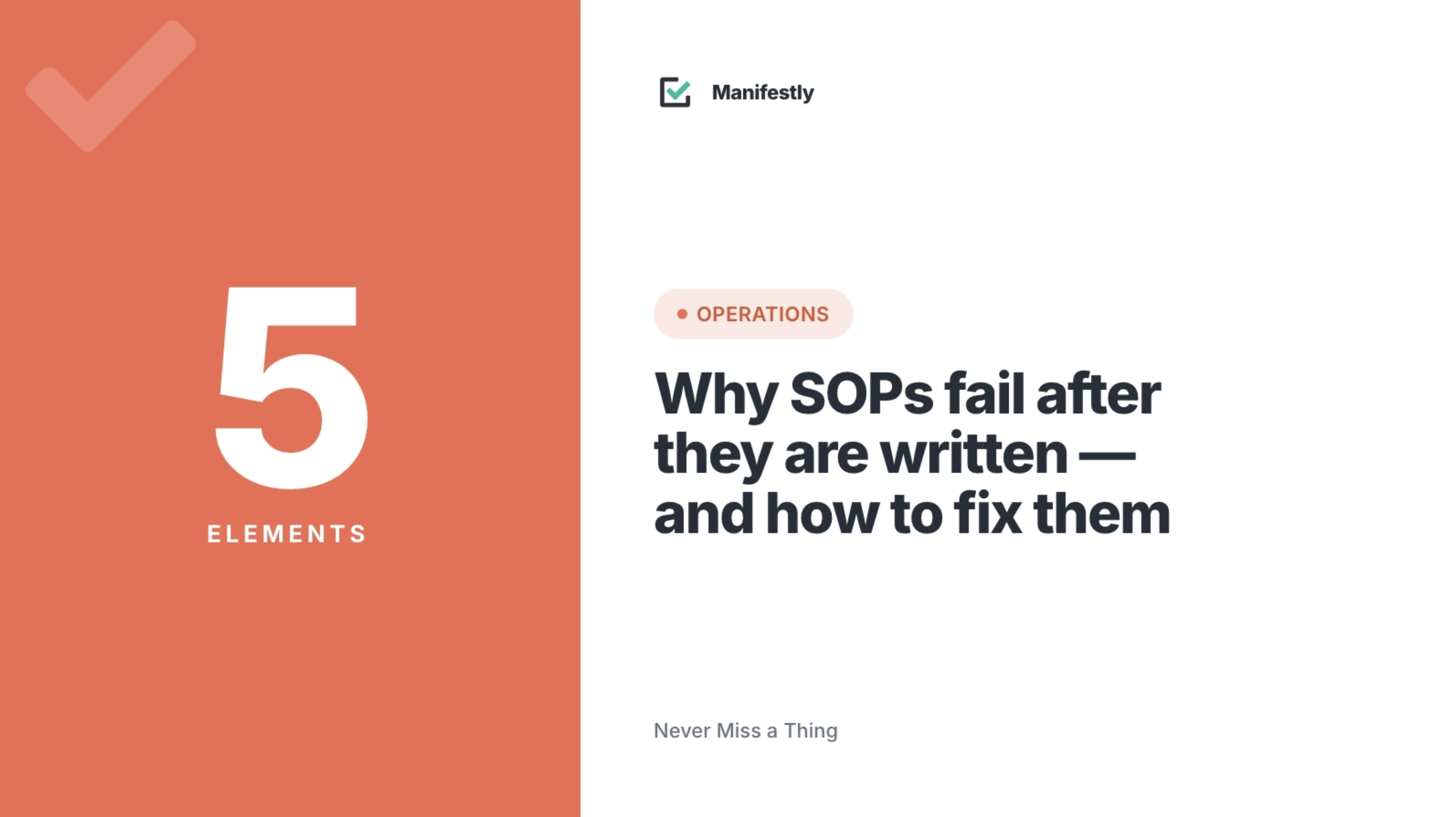 Photo of Why SOPs Fail After They Are Written and How to Fix Them