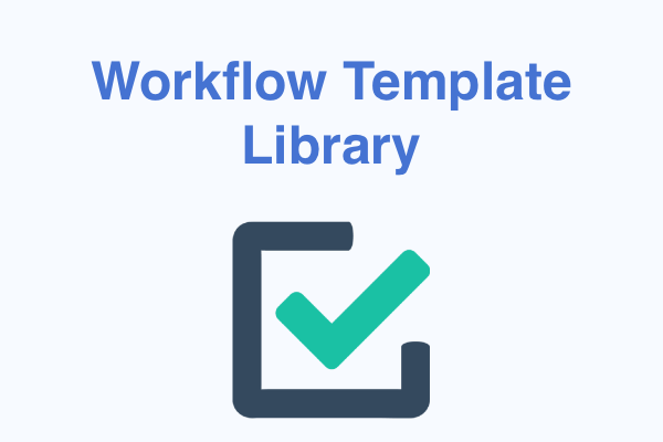 Workflow template library